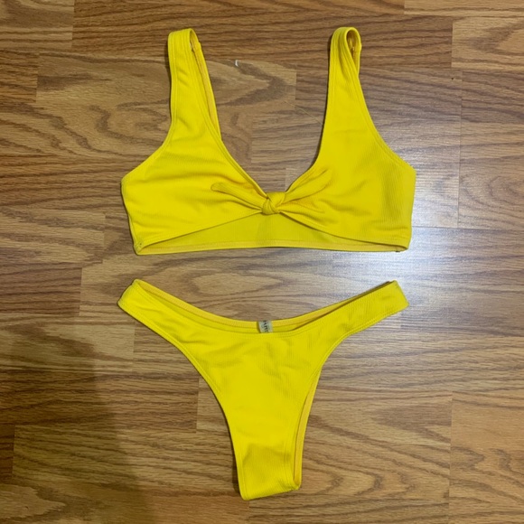 Zaful yellow bikini swimsuit - Picture 1 of 2
